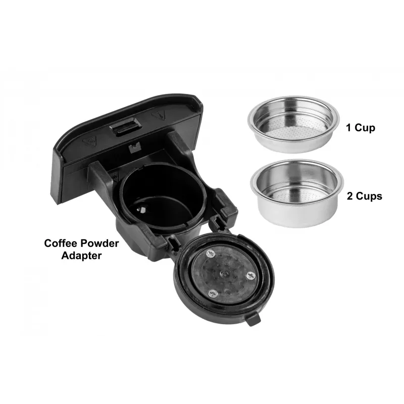 TORNADO TCM7042-GS | 5-in-1 Multi-Capsule Coffee Machine, Capsule coffee machine, 1.5 L, Coffee capsule, Ground coffee, 1350 W, Juoda