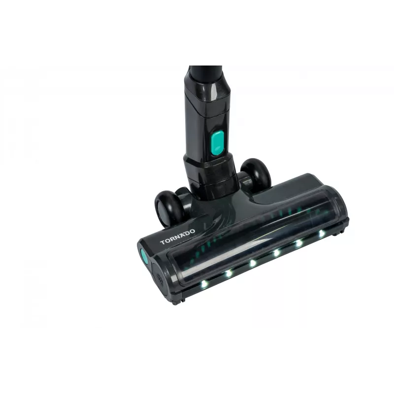 TORNADO VCHSD300GC | 300 W belaidis rankinis dulkių siurblys su HEPA filtru ir LED antgaliu