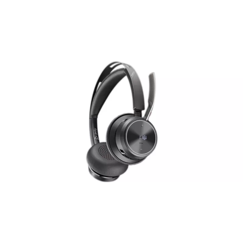 HP Poly Voyager Focus 2-M USB-C-C ausinės USB-C/A adapteris įkrovimo stovas