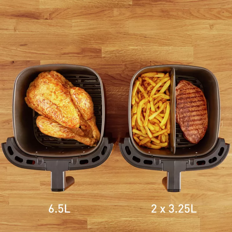 Karšto oro gruzdintuvė Tefal Easy Fry & Grill EY8018 6,5 l 1,5 kg 1830 W jutiklinis LCD juoda atskirai stovinti
