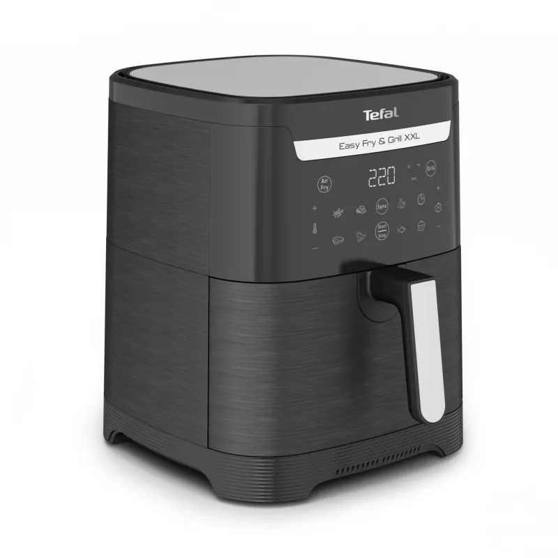 Karšto oro gruzdintuvė Tefal Easy Fry & Grill EY8018 6,5 l 1,5 kg 1830 W jutiklinis LCD juoda atskirai stovinti
