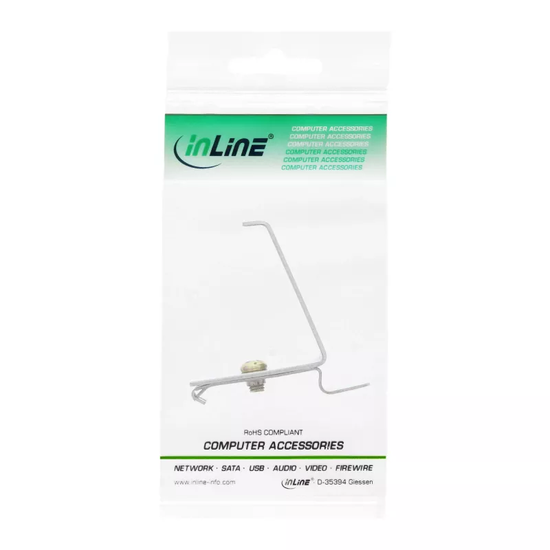 InLine Keystone tvirtinimas ant DIN bėgio, 1 prievadų, metalinis