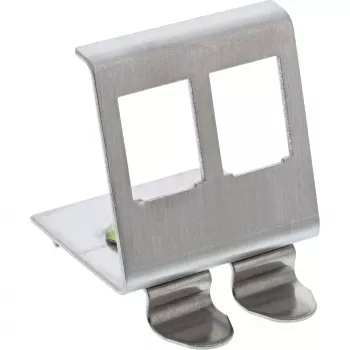InLine Keystone montavimas ant DIN bėgelio, 2 prievadų, metalinis