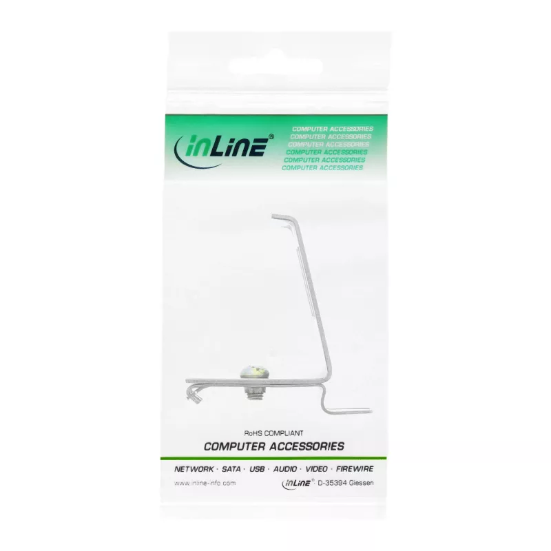 InLine Keystone montavimas ant DIN bėgelio, 2 prievadų, metalinis