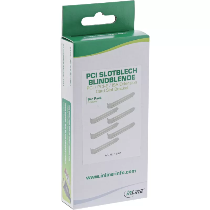 InLine PCI / PCI-E / ISA plėtinių kortelių lizdo laikiklis 6 vnt.
