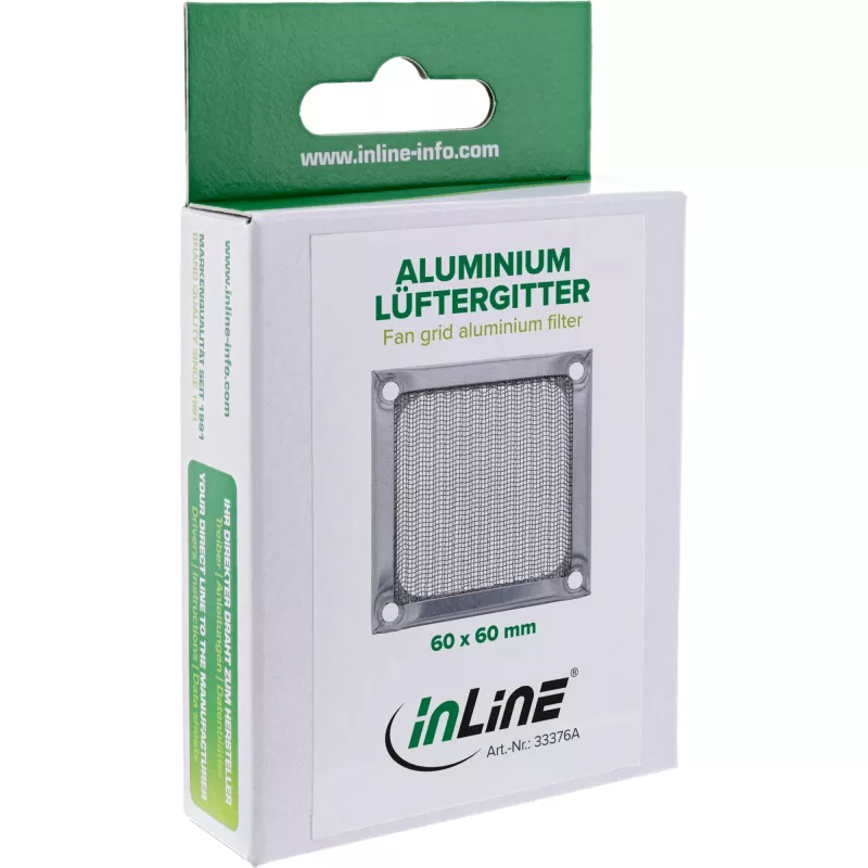 InLine ventiliatoriaus grotelių aliuminio filtras InLine 33376A
