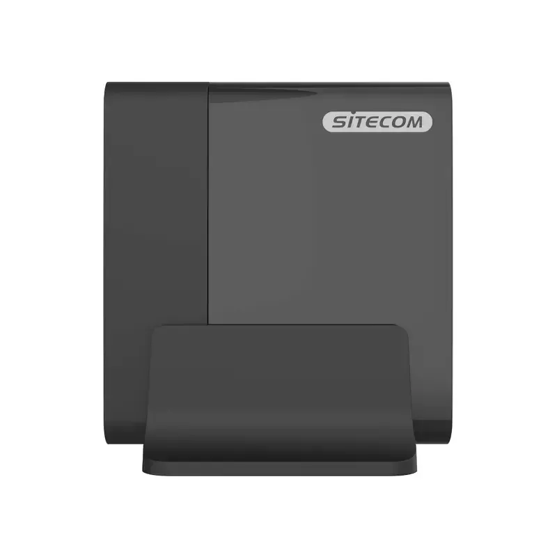 Mobilaus įrenginio įkroviklis Sitecom CH-1004 — universalus kintamosios srovės patalpų įkroviklis, 100–240 V įvestis, iki 20 V išvestis, 3 × USB-C, juodas