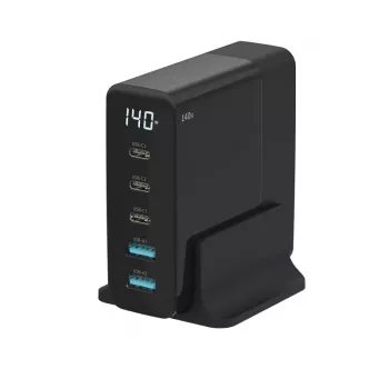 Mobilaus įrenginio įkroviklis Sitecom CH-1004 — universalus kintamosios srovės patalpų įkroviklis, 100–240 V įvestis, iki 20 V išvestis, 3 × USB-C, juodas