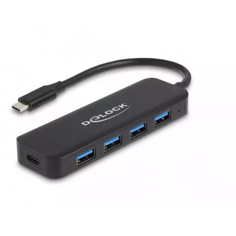 DeLOCK 64170 USB 3.2 Gen 1 Type-C šakotuvas 5000 Mbit/s juodas