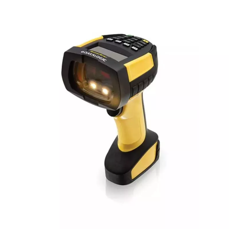 Rankinis brūkšninių kodų skaitytuvas Datalogic PM9600-DKHP433RB 1D/2D lazerinis juodas geltonas