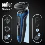 Braun Series 6 61-B1500s folijos skustuvas Trimeris Mėlynas