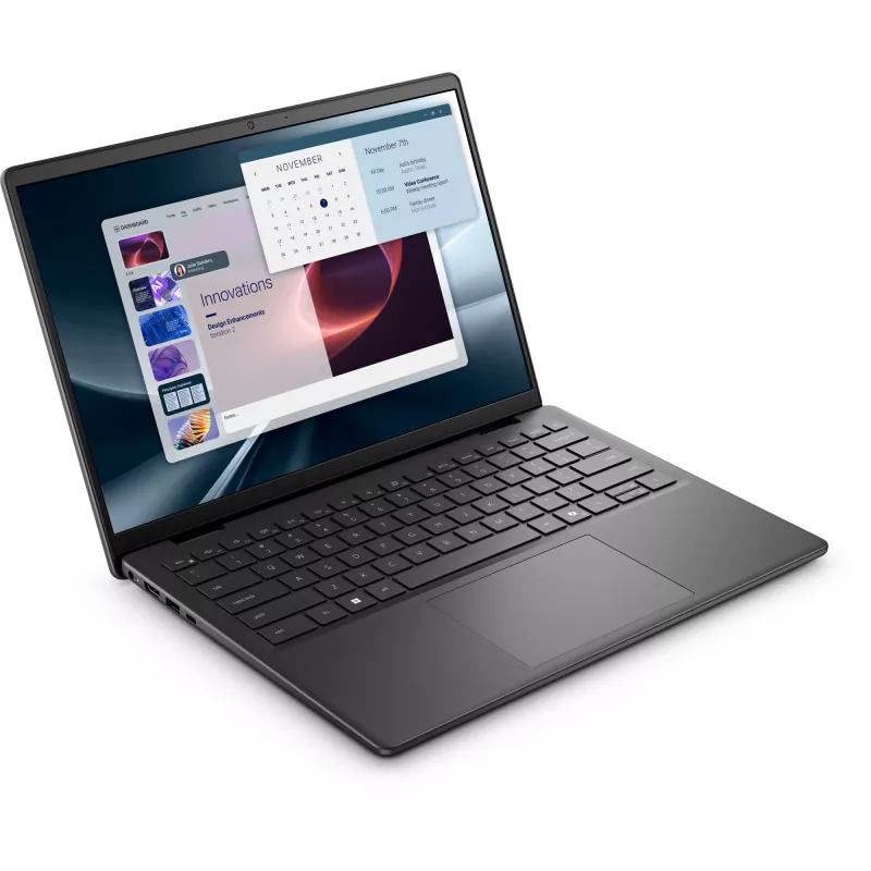 DELL Pro 14 Essential PV14255 Copilot+ PC AMD Ryzen™ AI 7 350 Nešiojamasis kompiuteris 35.6 cm (14 col.) Full HD+ 16 GB DDR5-SDRAM 1 TB SSD Wi-Fi 6E (802.11ax) Windows 11 Pro Vokiška Juoda
