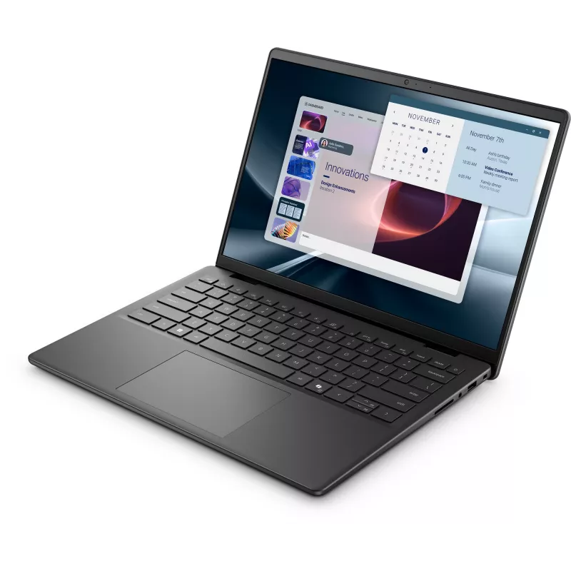 DELL Pro 14 Essential PV14255 Copilot+ PC AMD Ryzen™ AI 7 350 Nešiojamasis kompiuteris 35.6 cm (14 col.) Full HD+ 16 GB DDR5-SDRAM 1 TB SSD Wi-Fi 6E (802.11ax) Windows 11 Pro Vokiška Juoda