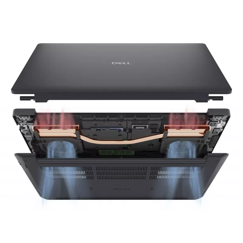 DELL Pro Max 16 MC16250 Intel Core Ultra 7 265H mobilioji darbo stotis 40.6 cm (16 colių) Full HD+ 32 GB DDR5-SDRAM 1 TB SSD NVIDIA RTX PRO 2000 Juodawell Wi-Fi 7 (802.11be) Windows 11 Pro vokiška juoda