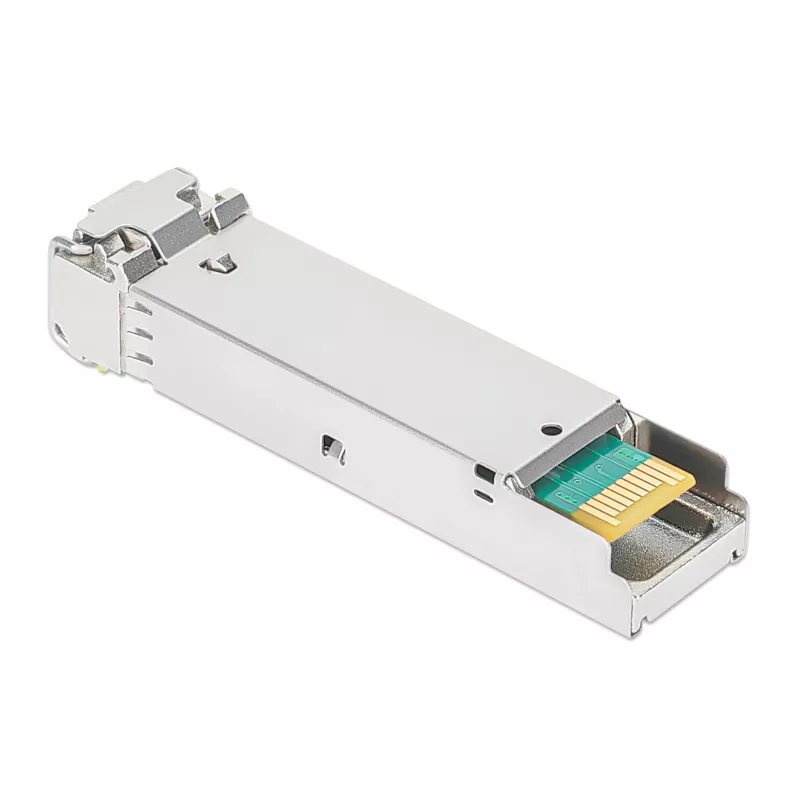 Intellinet Gigabit Fiber WDM Bi-Directional SFP Optical siųstuvas-imtuvas Module 1000Base-BX-D (LC) Single-Mode Port, 120 km (75 mi.), BiDi WDM (RX1490/TX1550), MSA-compliant for Maximum Compatibility, Sidabrinė