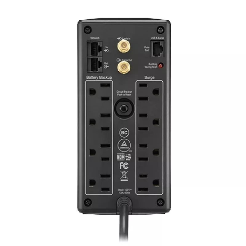 APC BX1000M nepertraukiamo maitinimo šaltinis (UPS) Line-Interactive 1 kVA 600 W 8 AC outlet(s)
