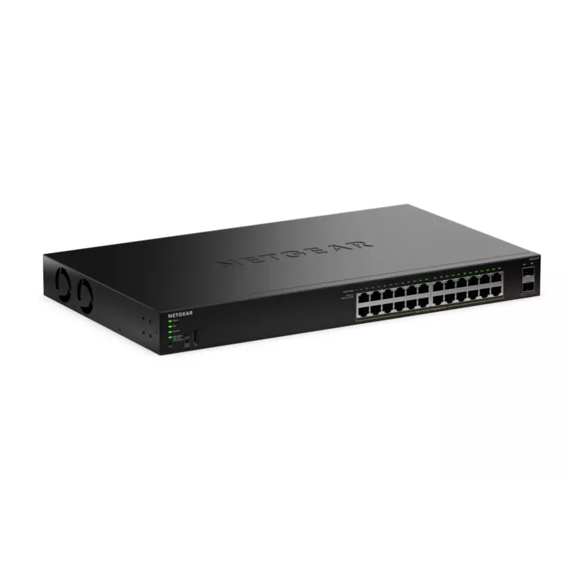 NETGEAR GS324TPv2 valdomas L2/L3 gigabitetherneto (10/100/1000) maitinimas per eternetą (PoE) 1U juodas