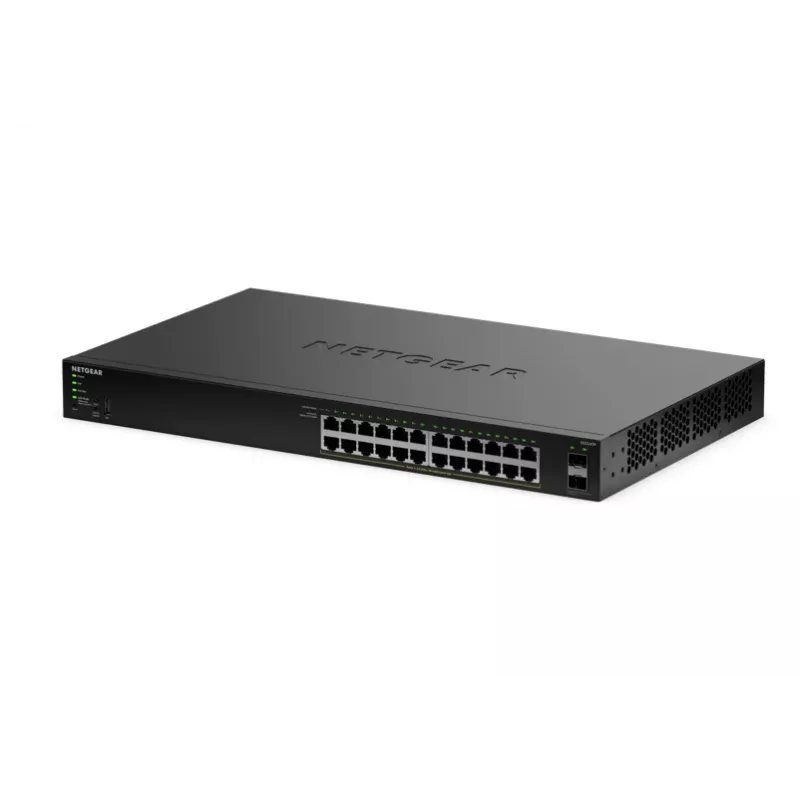 NETGEAR GS324TPv2 valdomas L2/L3 gigabitetherneto (10/100/1000) maitinimas per eternetą (PoE) 1U juodas