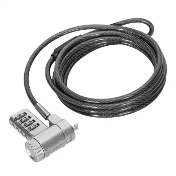 Targus ASP96RGLX kabelio užraktas, sidabrinis, 2 m