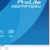 27 colių IIYAMA ProLite XB2797QSU-W1 IPS Quad HD (2560x1440) LED monitorius, 178° žiūrėjimo kampas, USB 3.2 šakotuvas, garsiakalbiai, VESA, reguliuojamas aukštis, baltas