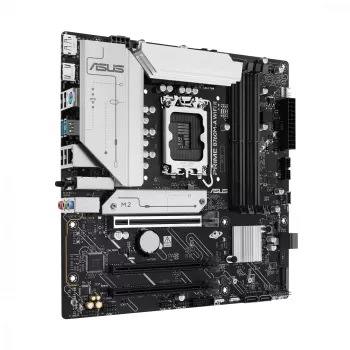 Pagrindinė plokštė ASUS PRIME B760M-A WIFI II micro ATX, Intel B760, LGA 1700, DDR5, 4 DIMM lizdai, iki 256 GB, Wi‑Fi 6E, 2,5Gb Ethernet