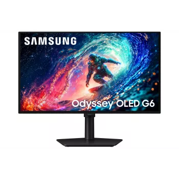 Samsung 27 colių Odyssey OLED G61SH QHD 240 Hz žaidimų monitorius, 68,6 cm (27 colių), 2560 x 1440 taškų, Quad HD, OLED, 0,03 ms, juodas