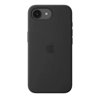 Silikoninis dėklas su MagSafe, skirtas Apple iPhone 17e — juodas, silikonas ir mikro pluoštas, 6,1 colio