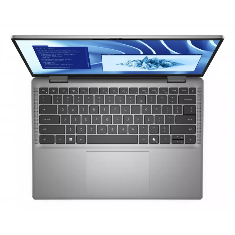 DELL Latitude 7455 Copilot+ PC Snapdragon X1P-64-100 Nešiojamasis kompiuteris 35.6 cm (14 colių) Jutiklinis ekranas Quad HD+ 16 GB LPDDR5x-SDRAM 512 GB SSD Wi-Fi 7 (802.11be) Windows 11 Pro Vokiečių Pilka
