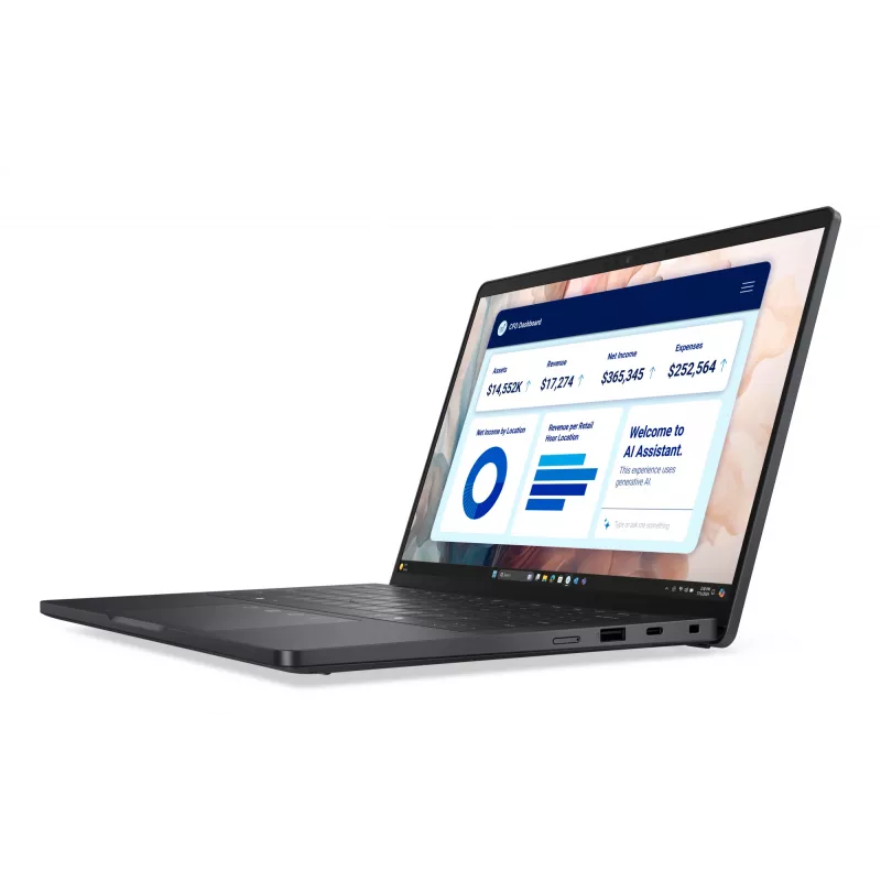 DELL Pro 13 Premium PA13250 Copilot+ PC nešiojamasis kompiuteris Intel Core Ultra 7 268V 33,8 cm (13,3 col.) jutiklinis Quad HD+ 32 GB LPDDR5x-SDRAM 512 GB SSD Wi-Fi 7 (802.11be) Windows 11 Pro Vokiškai Pilka