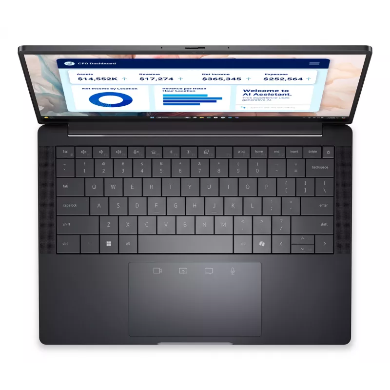 DELL Pro 13 Premium PA13250 Copilot+ PC nešiojamasis kompiuteris Intel Core Ultra 7 268V 33,8 cm (13,3 col.) jutiklinis Quad HD+ 32 GB LPDDR5x-SDRAM 512 GB SSD Wi-Fi 7 (802.11be) Windows 11 Pro Vokiškai Pilka