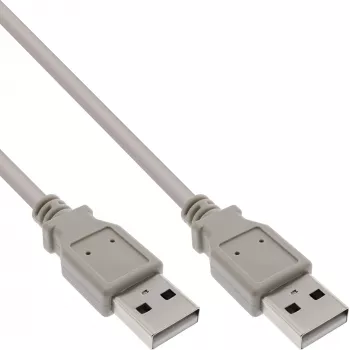 USB 2.0 laidas A tipo kištukas/kištukas smėlio spalvos 2m InLine 34318H