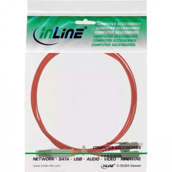 InLine šviesolaidinis dvipusis kabelis LC/SC 50/125µm OM2 0,5 m
