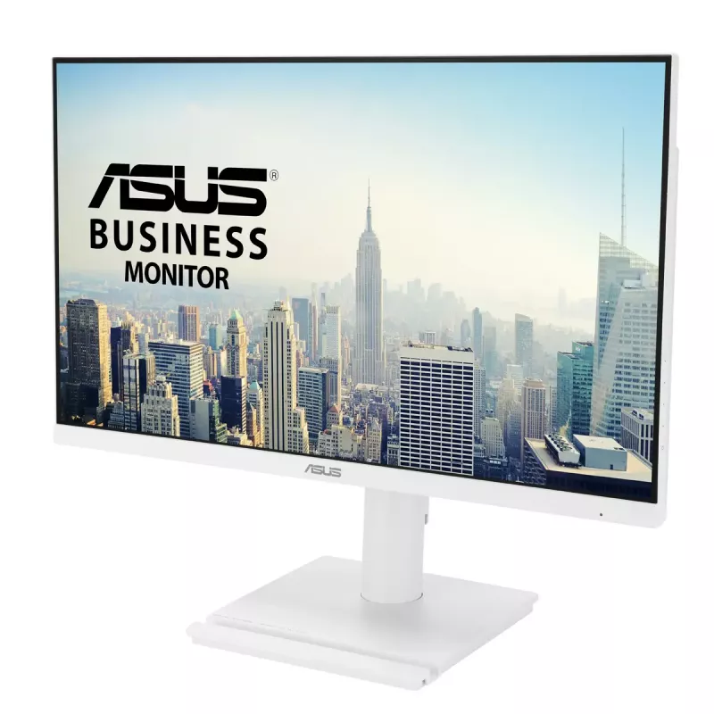 27 colių ASUS VA279QGS-W LCD monitorius, 1920x1080 Full HD, IPS, 1 ms, 350 cd/m², USB 3.2 šakotuvas, garsiakalbiai, VESA, aukščio reguliavimas, baltas
