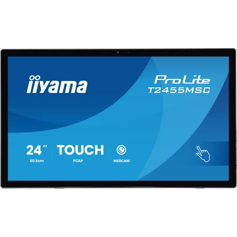 Jutiklinis valdymo pultas IIYAMA T2455MSC-B2 23,8 col. IPS 1920×1080, garsiakalbiai, VESA, juodas