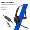 Laidinės stereo ausinės HP Poly Mission 425 Classic USB, ant ausies, 126 g
