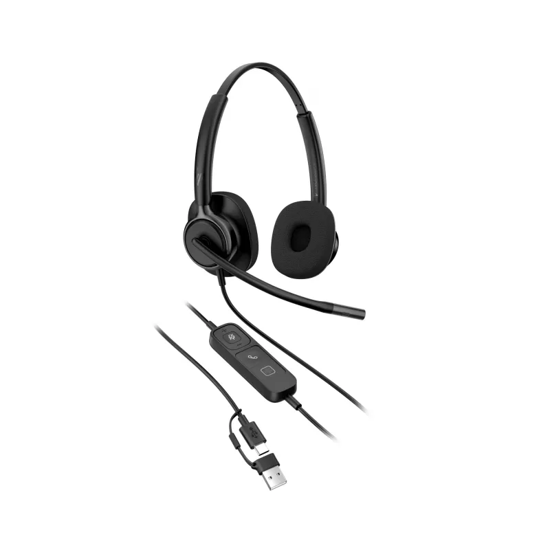 Laidinės stereo ausinės HP Poly Mission 425 Classic USB, ant ausies, 126 g