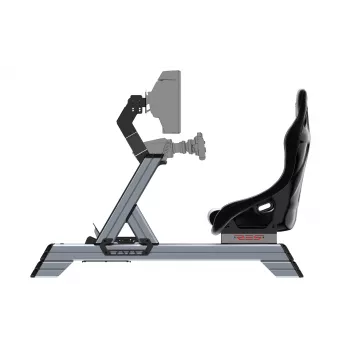 Res-Tech SMART COCKPIT + GT SEAT (BUNDLE), lenktynių simuliatoriaus kabina, Juoda, Pilka, Akrilnitrilo butadieno stirenas (ABS), Aliuminis, 52 kg, Italija