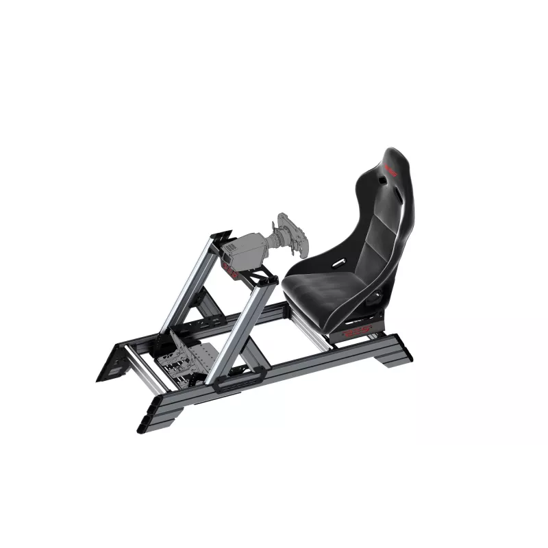 Res-Tech SMART COCKPIT + GT SEAT (BUNDLE), lenktynių simuliatoriaus kabina, Juoda, Pilka, Akrilnitrilo butadieno stirenas (ABS), Aliuminis, 52 kg, Italija