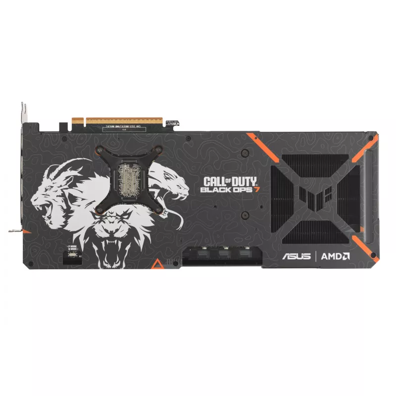 Grafikos plokštė ASUS TUF Gaming TUF-RX9070XT-O16G-COD-BO7 AMD Radeon RX 9070 XT 16 GB GDDR6, 256 bitų, PCIe 5.0, 3 ventiliatoriai