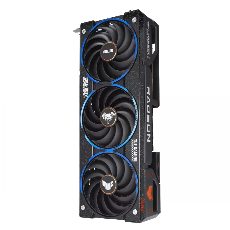 Grafikos plokštė ASUS TUF Gaming TUF-RX9070XT-O16G-COD-BO7 AMD Radeon RX 9070 XT 16 GB GDDR6, 256 bitų, PCIe 5.0, 3 ventiliatoriai