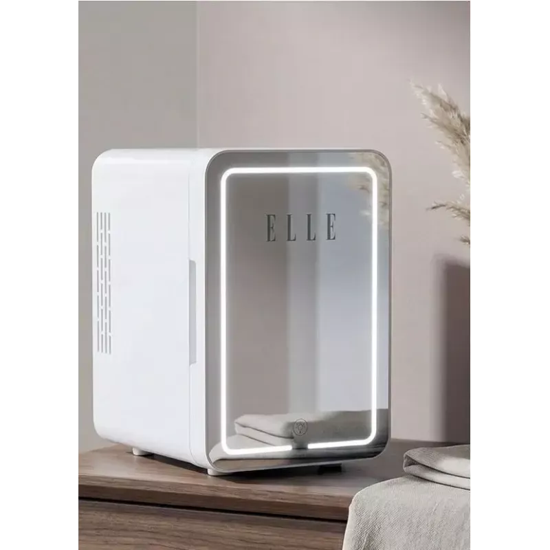 Mini šaldytuvas su LED makiažo veidrodžiu Elle ESDAF01WHEU 6 L baltas