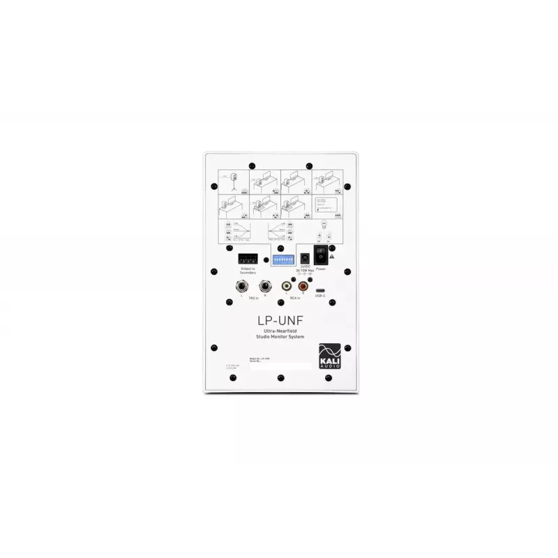Artimųjų laukų monitorių stovai Kali Audio LP-UNF WH studijiniams / staliniams monitoriams, balti, su Bluetooth