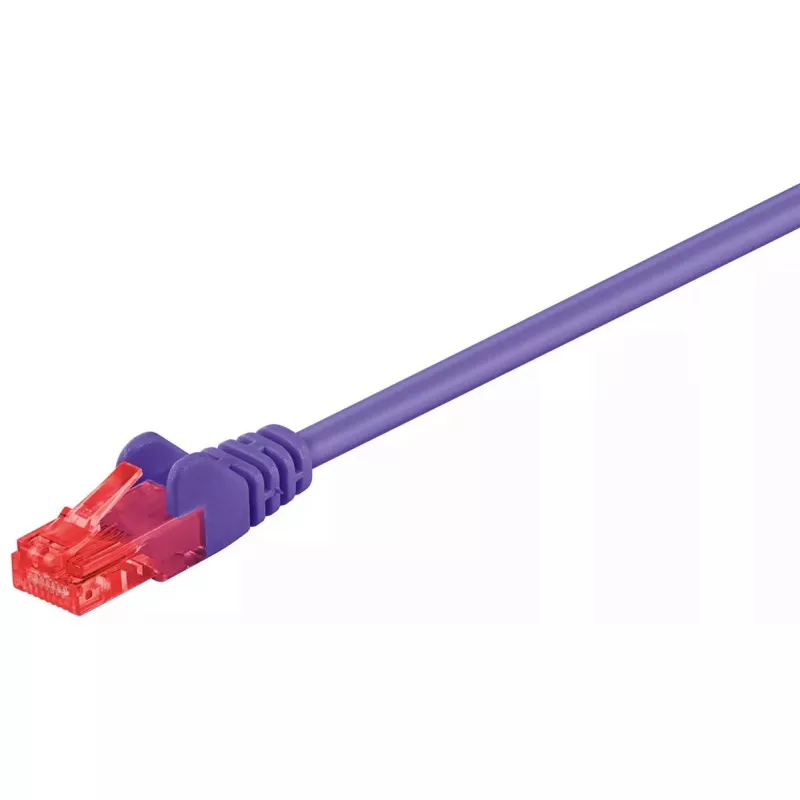 Tinklo kabelis GOOBAY 95260 Cat6 U/UTP violetinis 0,50 m RJ-45–RJ-45
