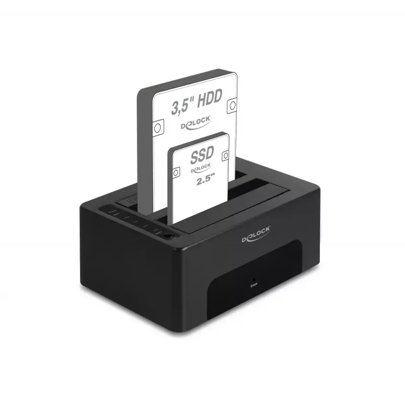 HDD/SSD korpusas DeLOCK 64187 juodas 2,5/3,5 colio 5 Gbit/s