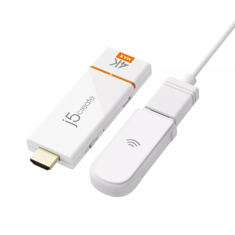 Belaidis ekrano adapteris j5create ScreenCast 4K Max 2160p baltas