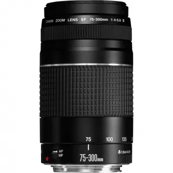 Canon EF 75-300mm f/4-5.6 III objektyvas, Teleobjektyvas, 13/9, 75–300 mm, Canon EF, automatinis fokusavimas