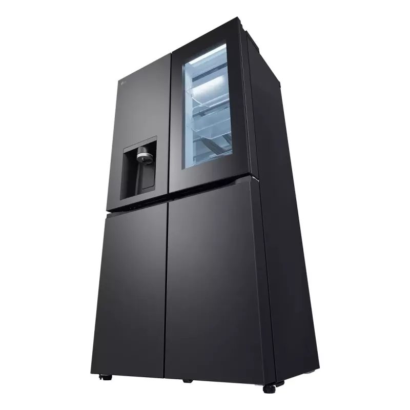 LG InstaView GMG960EVJE šaldytuvas-šaldiklis side-by-side laisvai pastatomas 638 l juodas