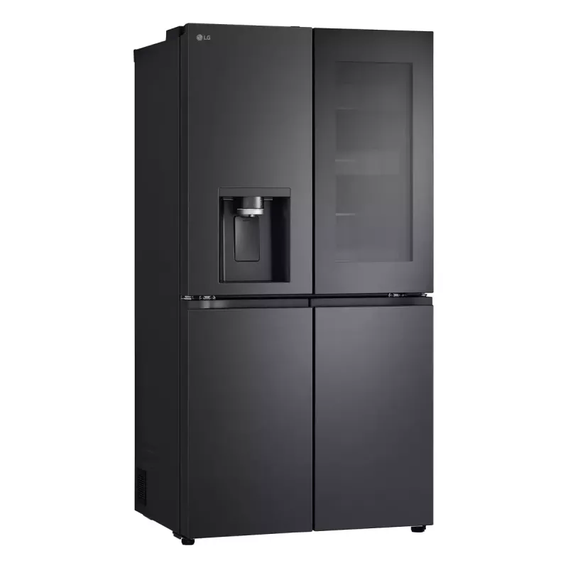 LG InstaView GMG960EVJE šaldytuvas-šaldiklis side-by-side laisvai pastatomas 638 l juodas