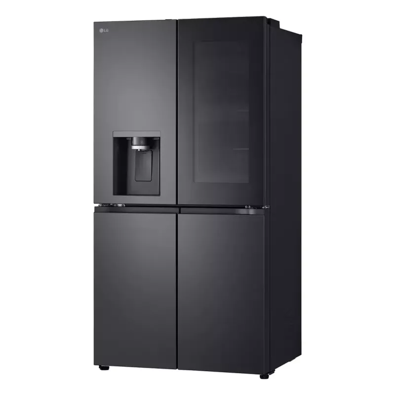 LG InstaView GMG960EVJE šaldytuvas-šaldiklis side-by-side laisvai pastatomas 638 l juodas