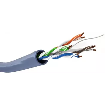 Tinklo kabelis GOOBAY 96096 Cat6a U/UTP ant ritės, 100 m, mėlynas